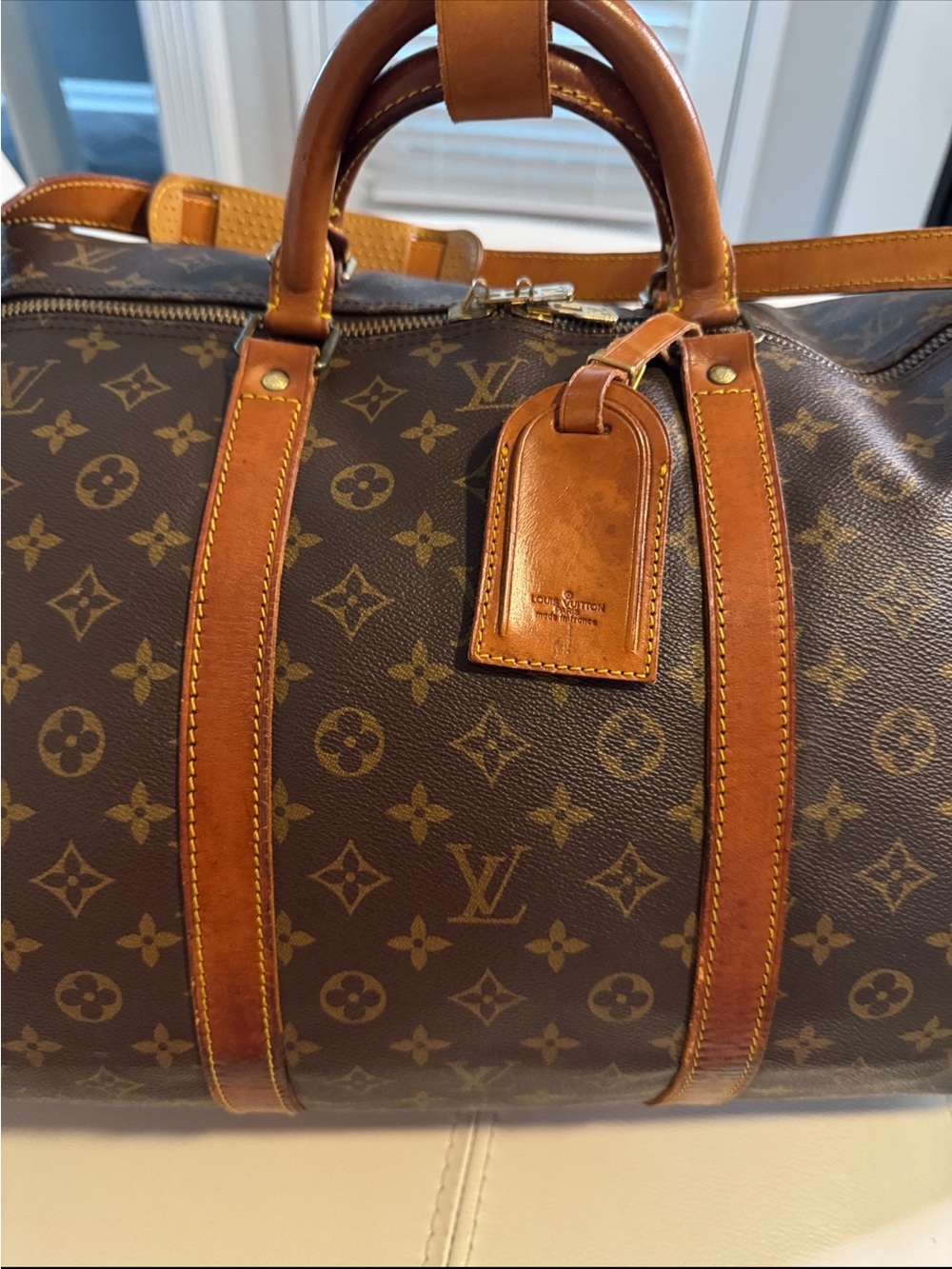 Louis Vuitton Full Set Keepall Bandoulière 55 Pristine Canvas & Interior